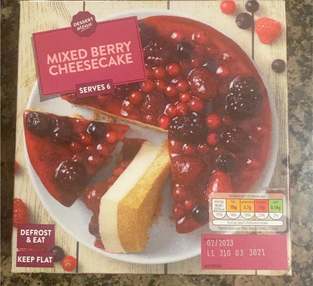 Mixed berry cheesecake