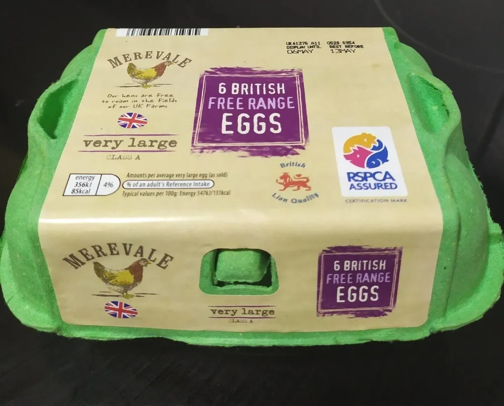 6 British Free Range Eggs xl