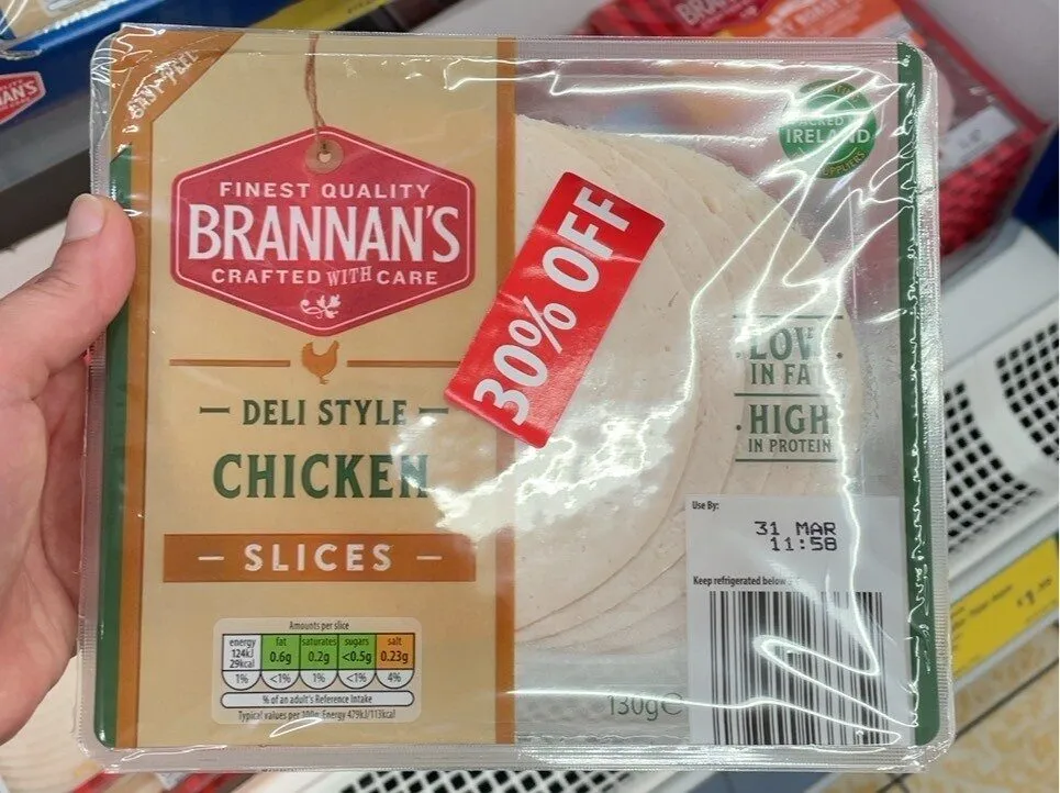 Chicken slices