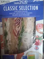 Classic Selection Chicken Salad Bacon Lettuce & Tomato Prawn Mayonnaise