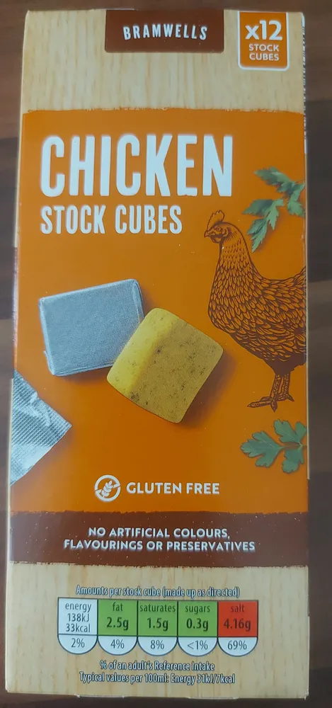 Chicken stock cubes