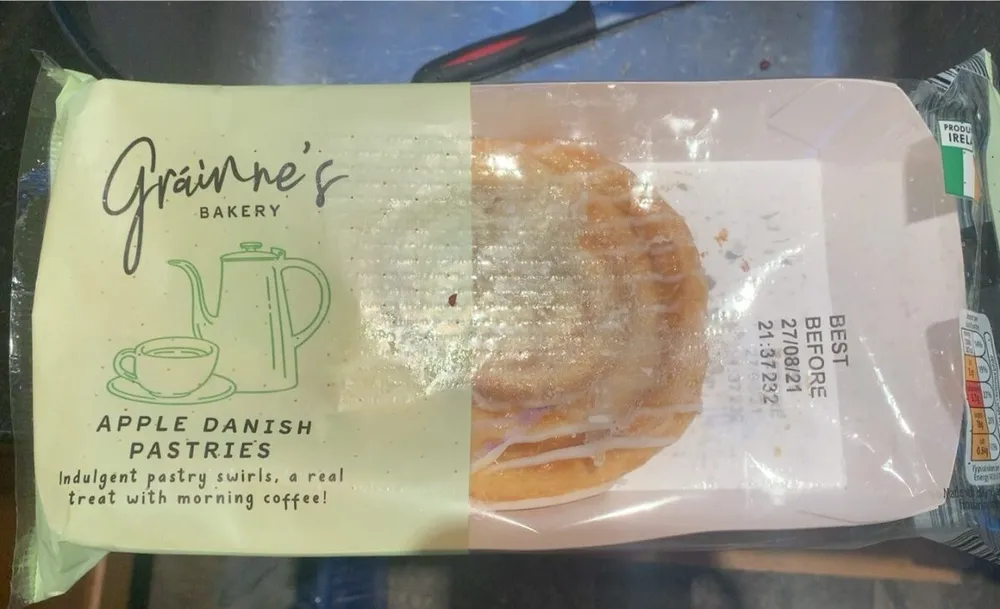 Apple danish pastries