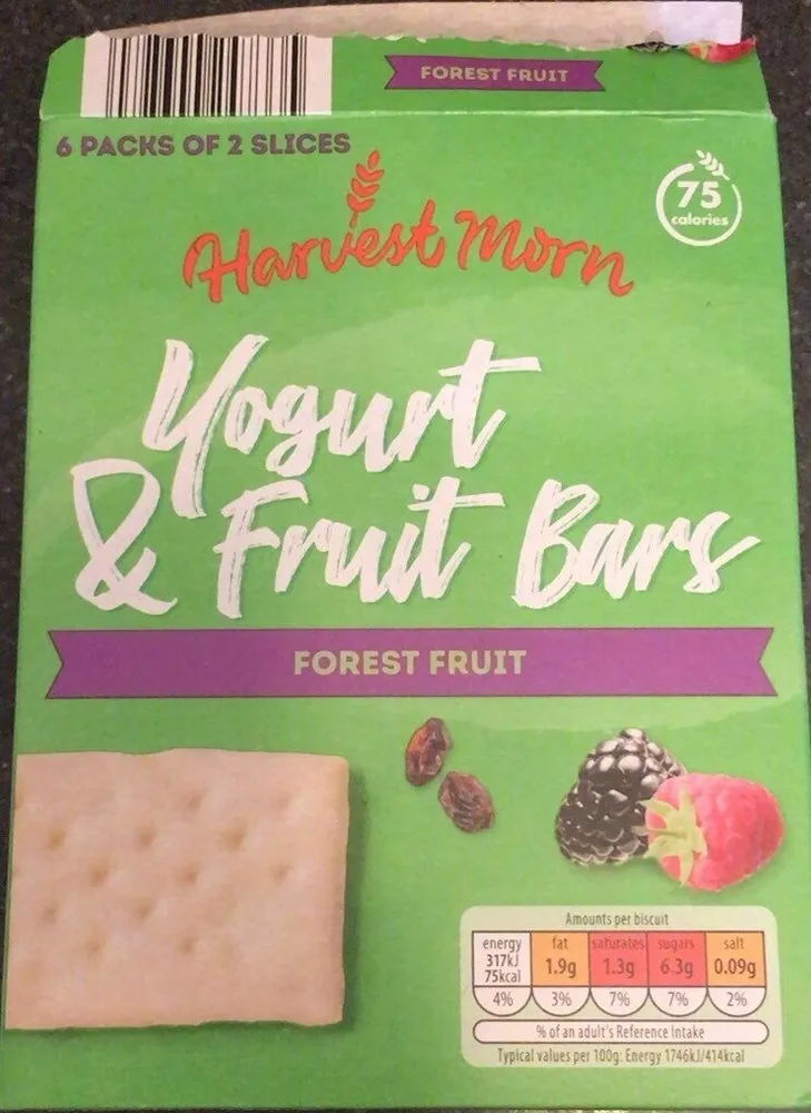 Yogurt and fruit bars