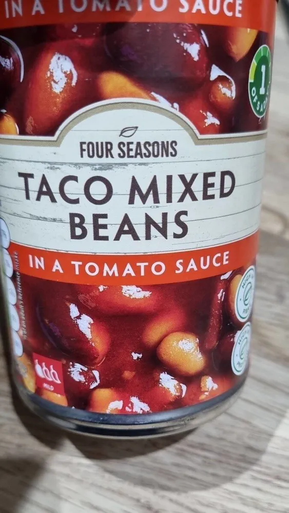 Taco Mixed Beans in a Tomato Sauce