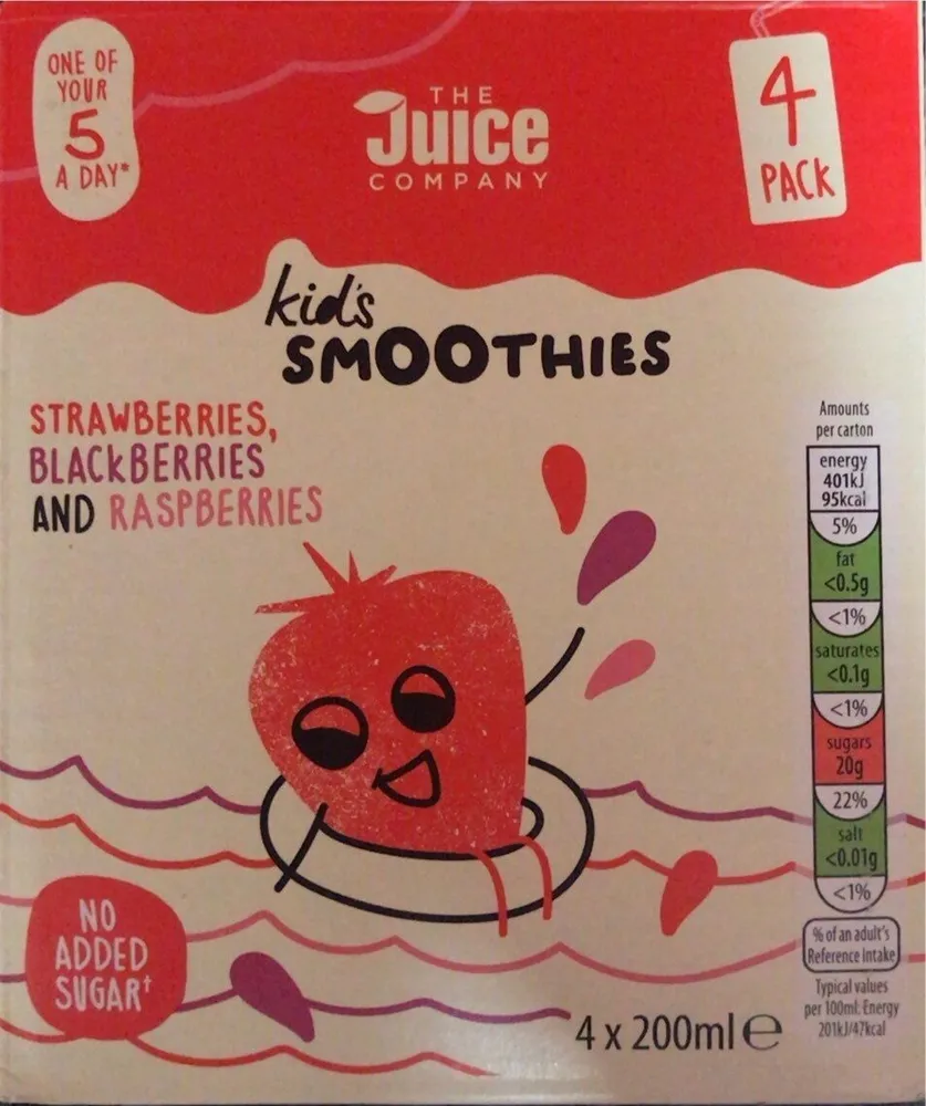 Kids Smoothies: Strawberries, Blackberries and Raspberries