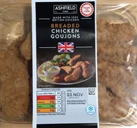 Breaded chicken goujons