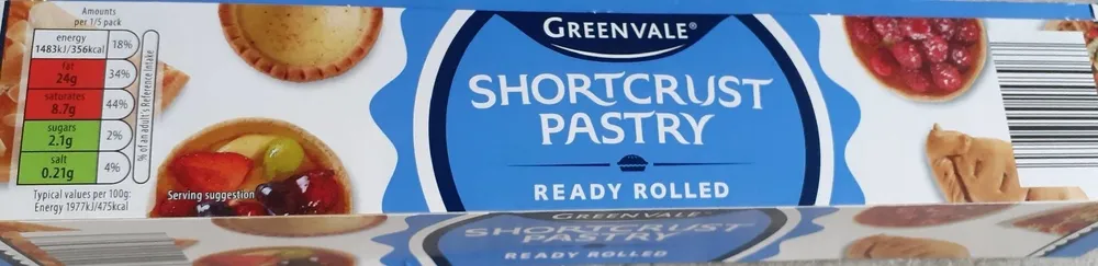 Shortcrust Pastry ready rolled
