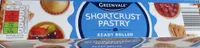 Shortcrust Pastry ready rolled