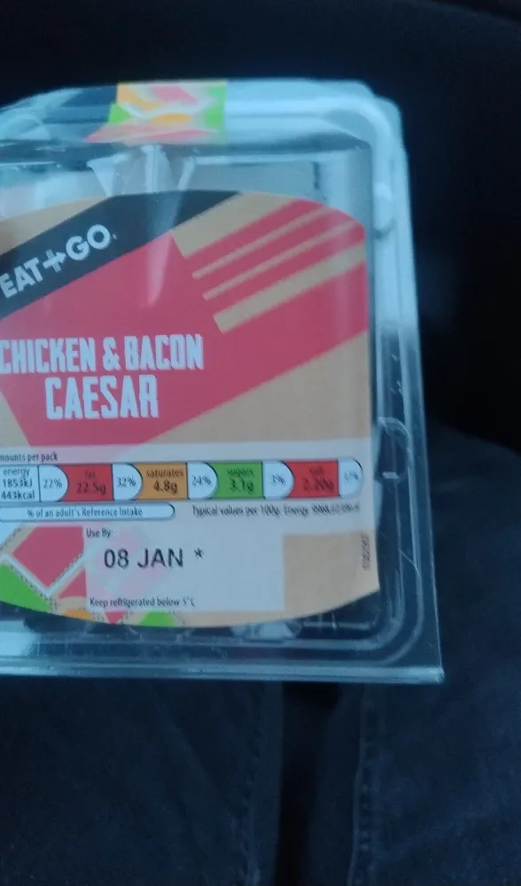 Eat and go Chicken and bacon Caesar
