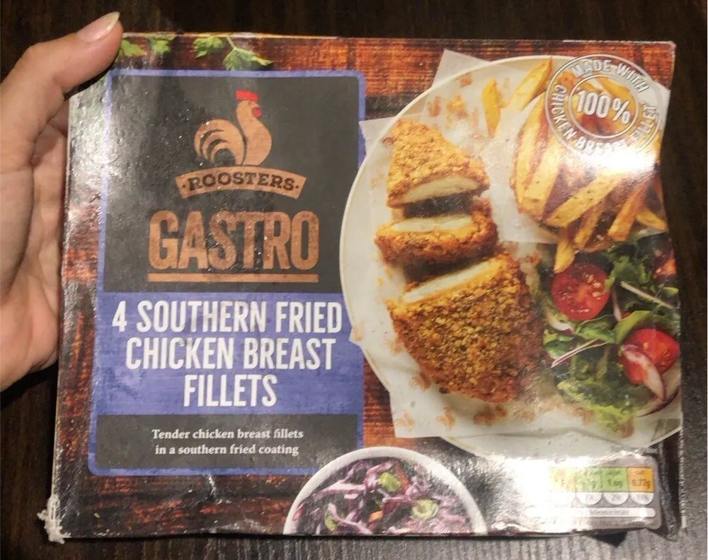 4 southern fried chicken breast fillets