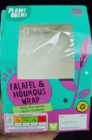 Falafel and houmous wrap