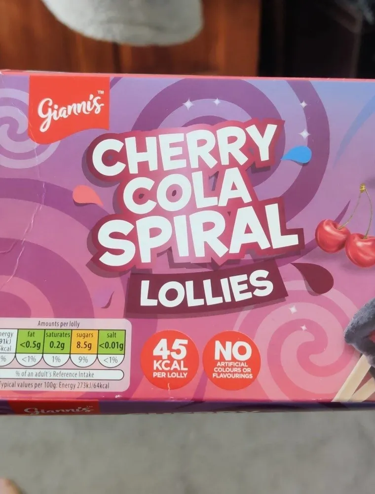 Cherry cola spirals