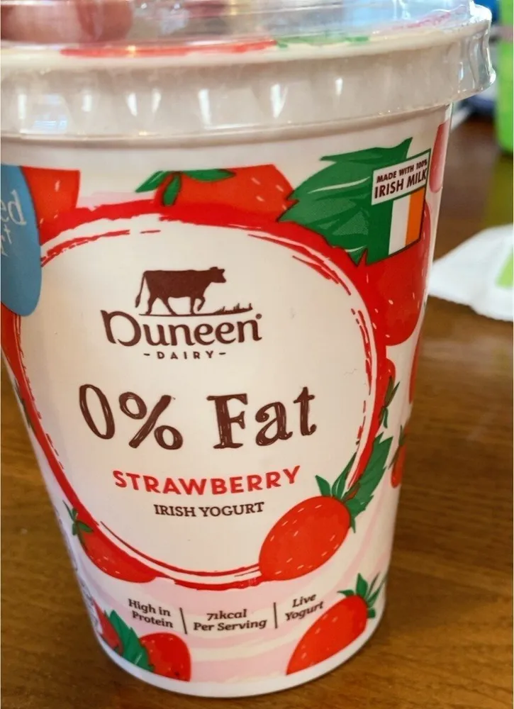 0% Fat Strawberry Irish Yogurt
