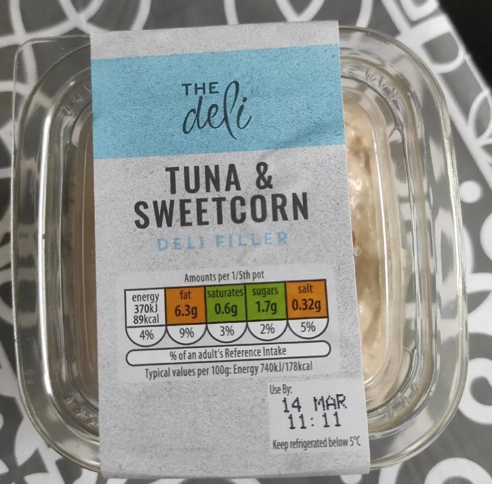 Tuna and Sweet corn Deli Filler