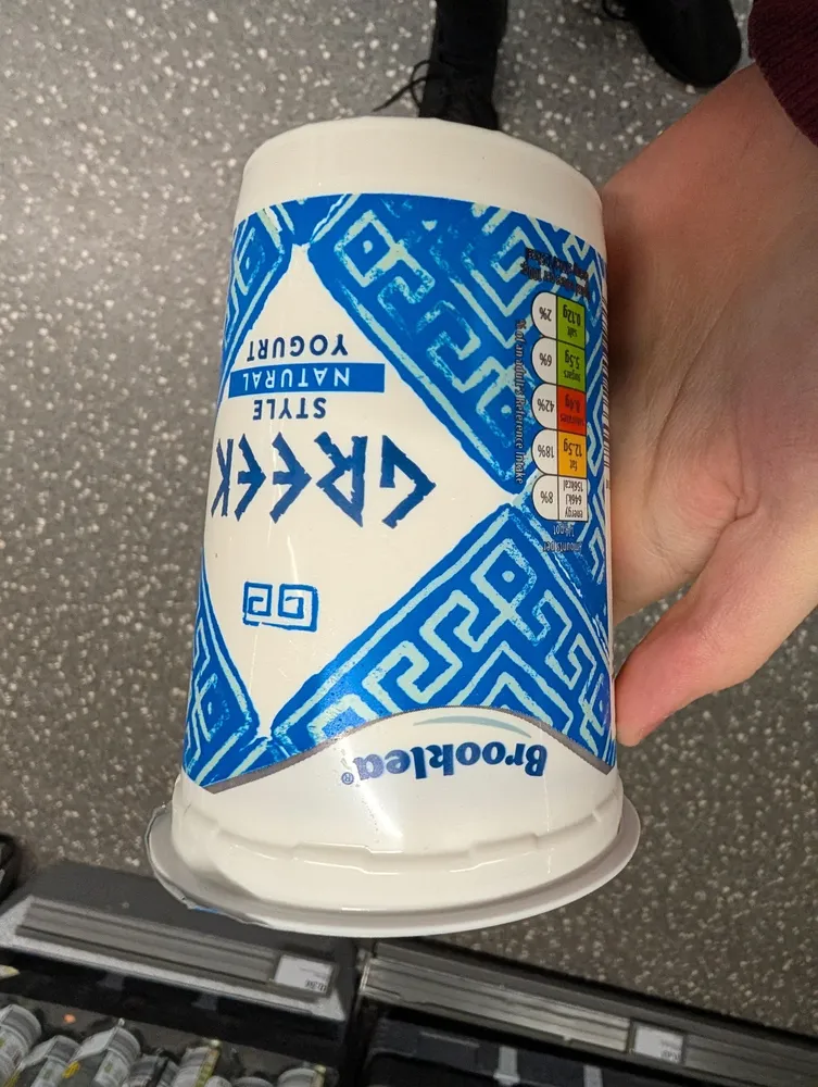 Greek style natural yoghurt