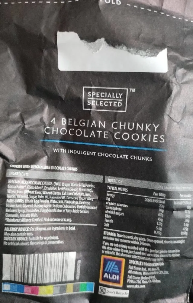 Belgian Chunky Chocolate Cookies
