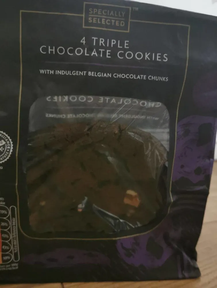 Triple chocolate cookies