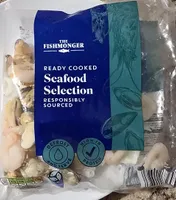 ready cooked sea food selection