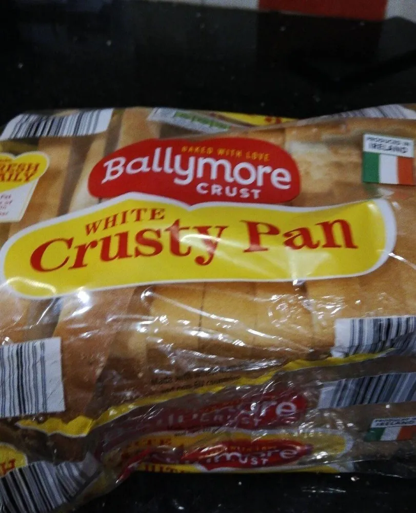White crusty pan