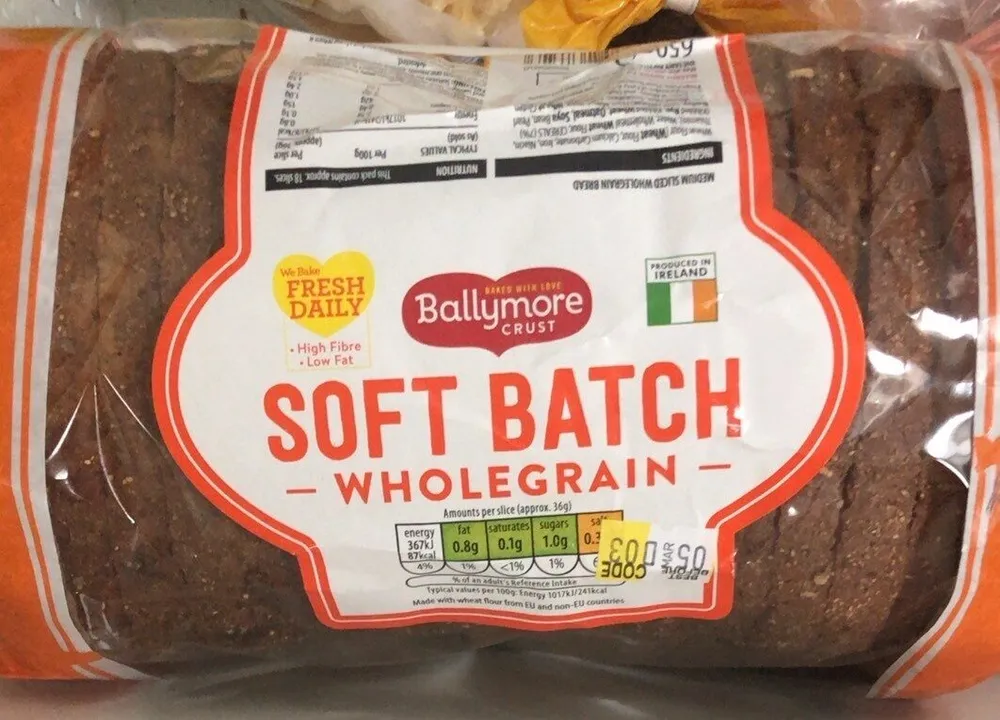 Soft wholegrain batch