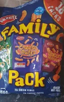 Family pack muti bag crisps