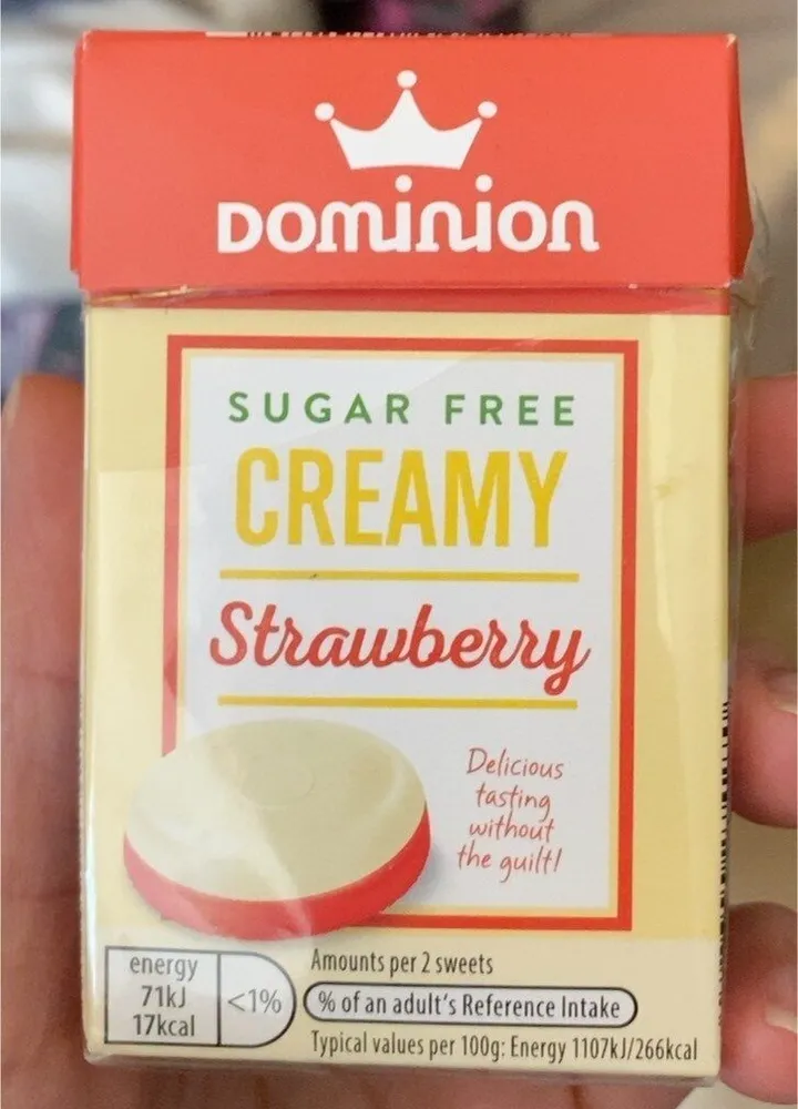 Sugary free creamy strawberry