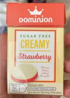 Sugary free creamy strawberry