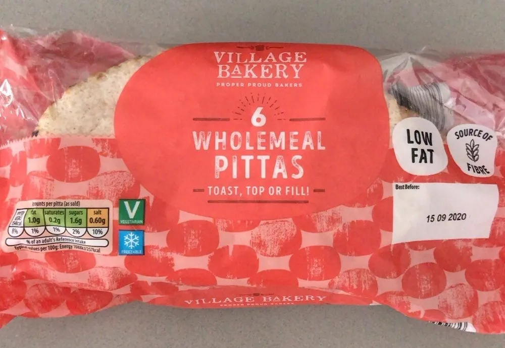 Wholemeal pittas