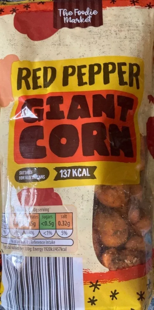Red pepper giant corn