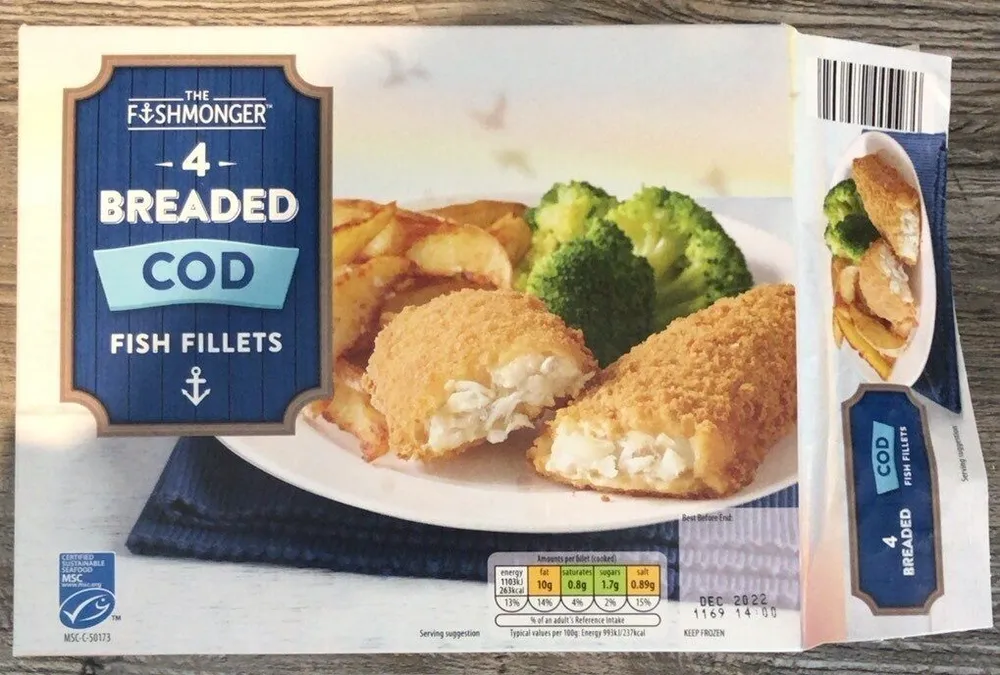 Breaded COD Fish Fillets