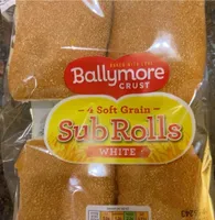4 Soft Grain Sub Rolls white
