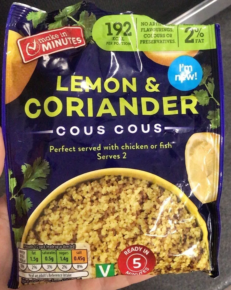 Lemon and coriander cous cous