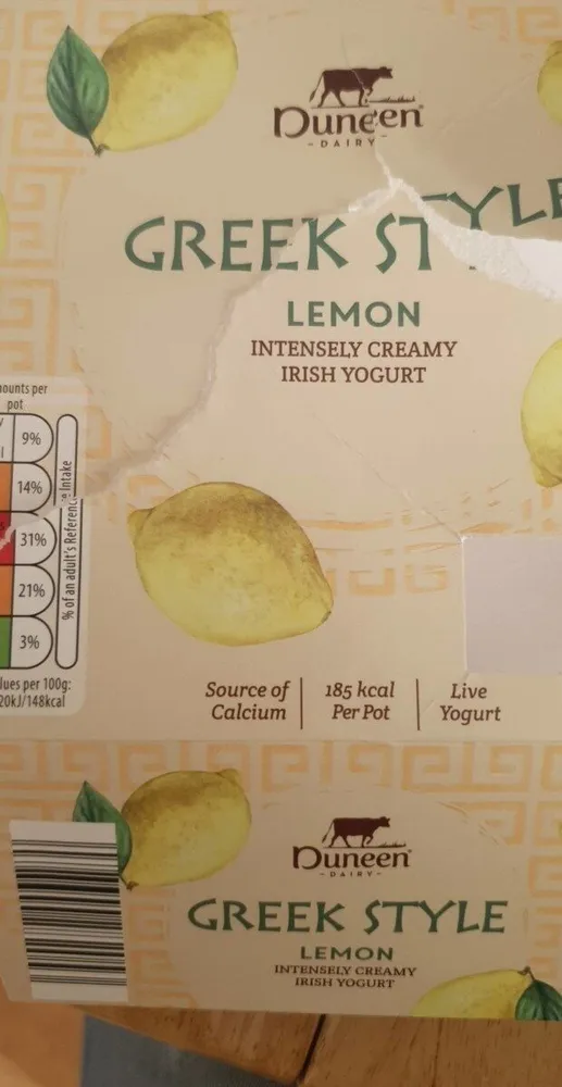 Duneen Dairy Greek Style Lemon