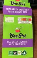 thai green jackfruit with brown rice