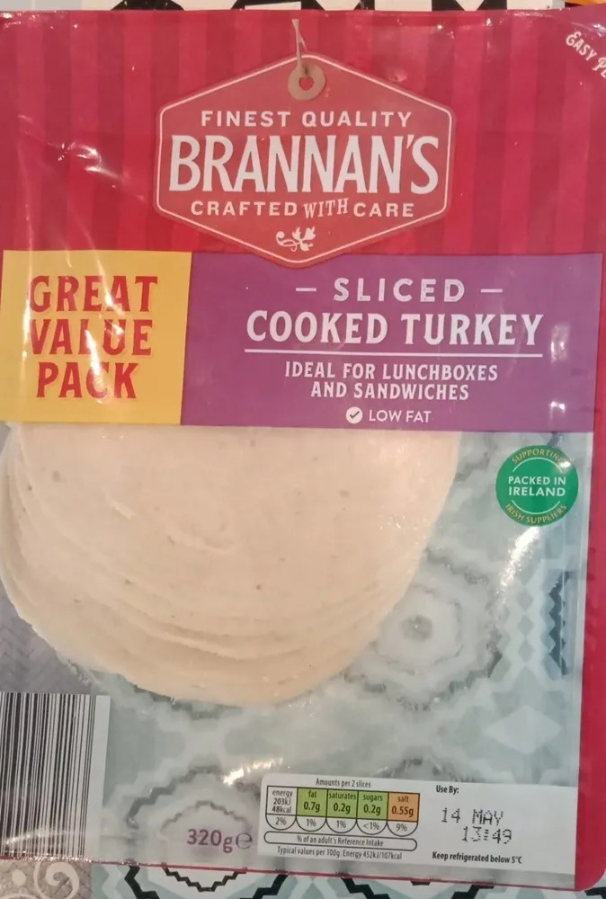 Sliced Cooked Turkey