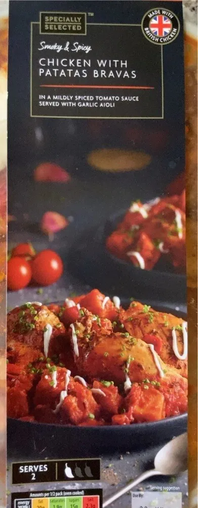 Chicken with Potatas Bravas