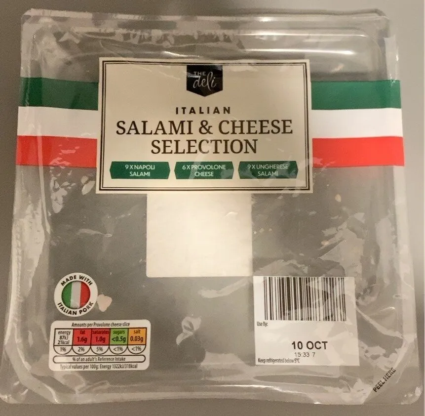 Italian salami & cheese selection