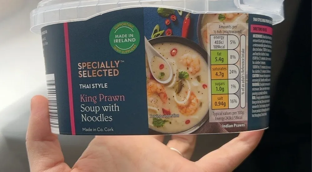 King Prawn Soup with Noodles