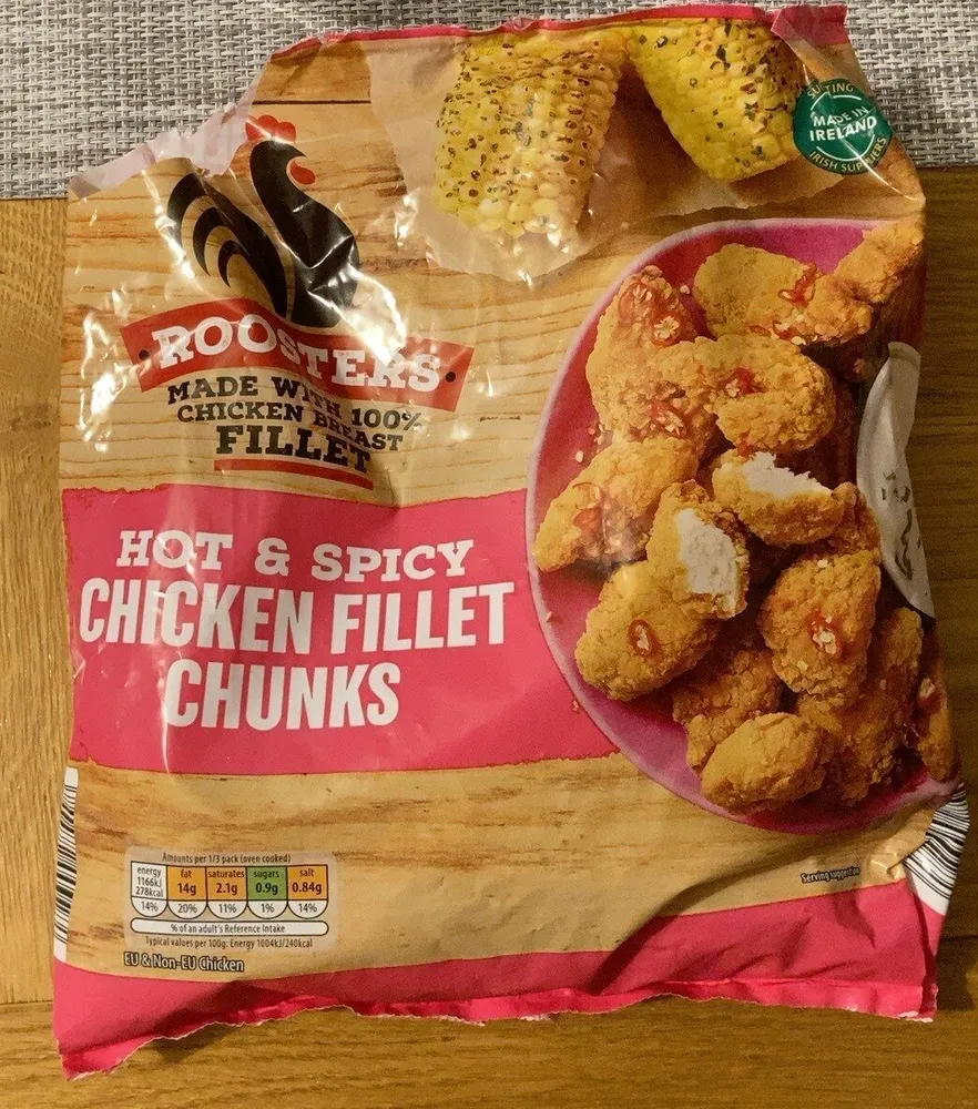 hot and spicy chicken fillet chunks