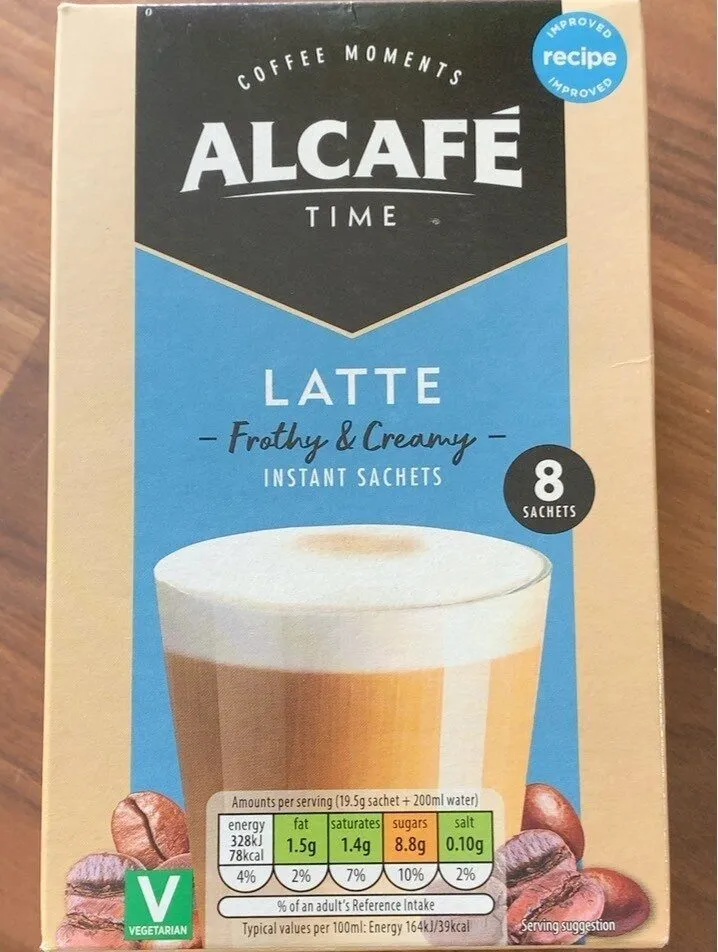 Latte frothy & cream
