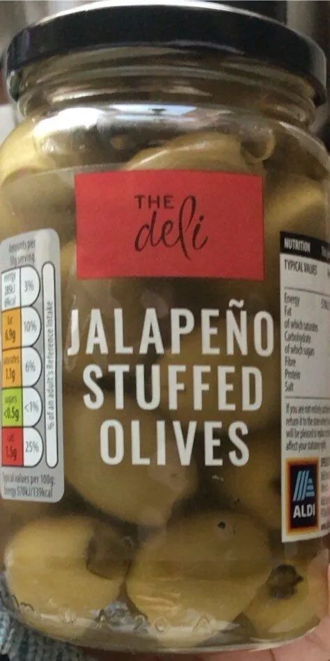 Jalepenio stuffed olives