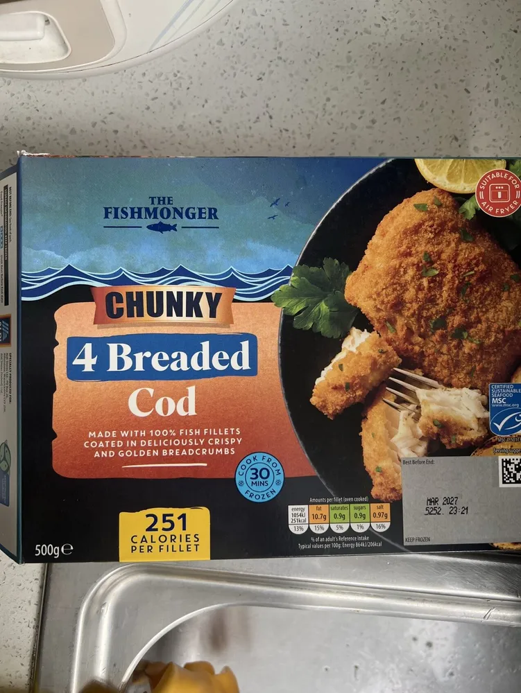 4 Breaded Cod Chunky