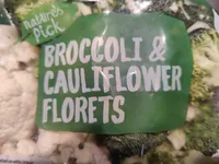 Broccoli and cauliflower florets