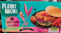 Spicy bean burger