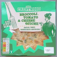 Broccoli, tomato & cheese quiche