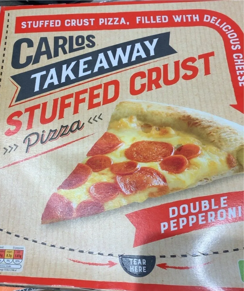 Carlos takeaway double pepperoni