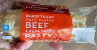 Beef and vegetable pasty