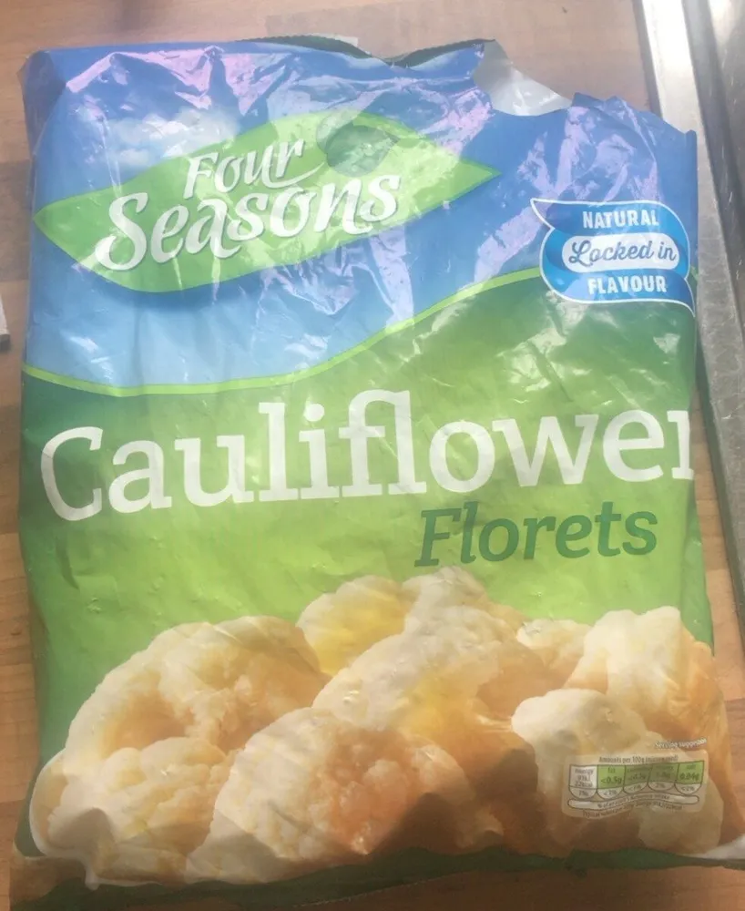 Frozen cauliflower florets