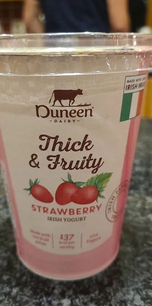 Thick and Fruity strawberry yogurt