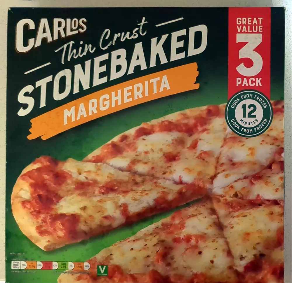 Thin crust stonebake Margherita